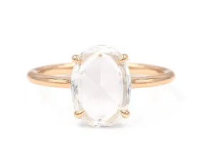 1.25-Carat Rose Cut Oval Solitaire