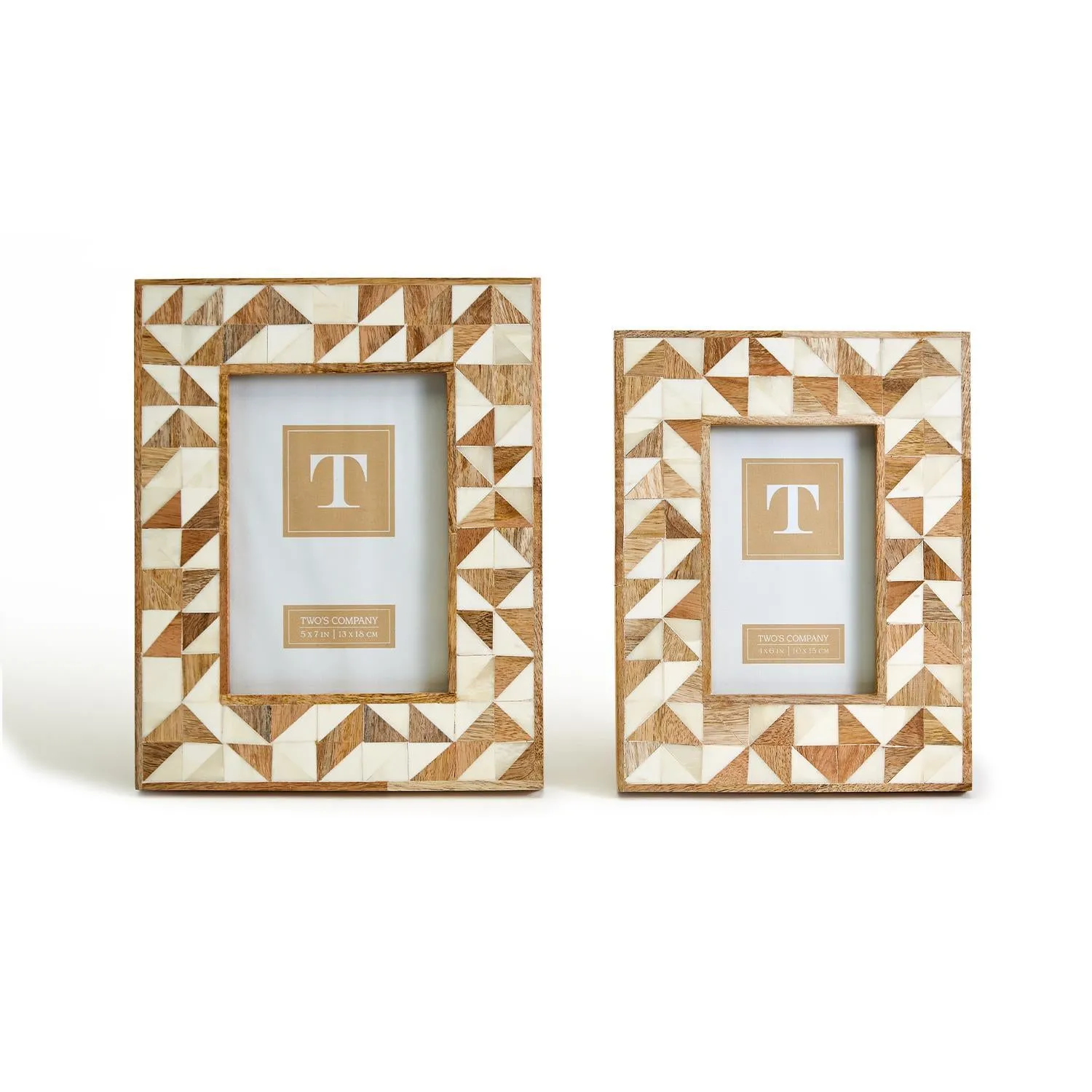 Abstract Nature Bone Inlay Photo Frame