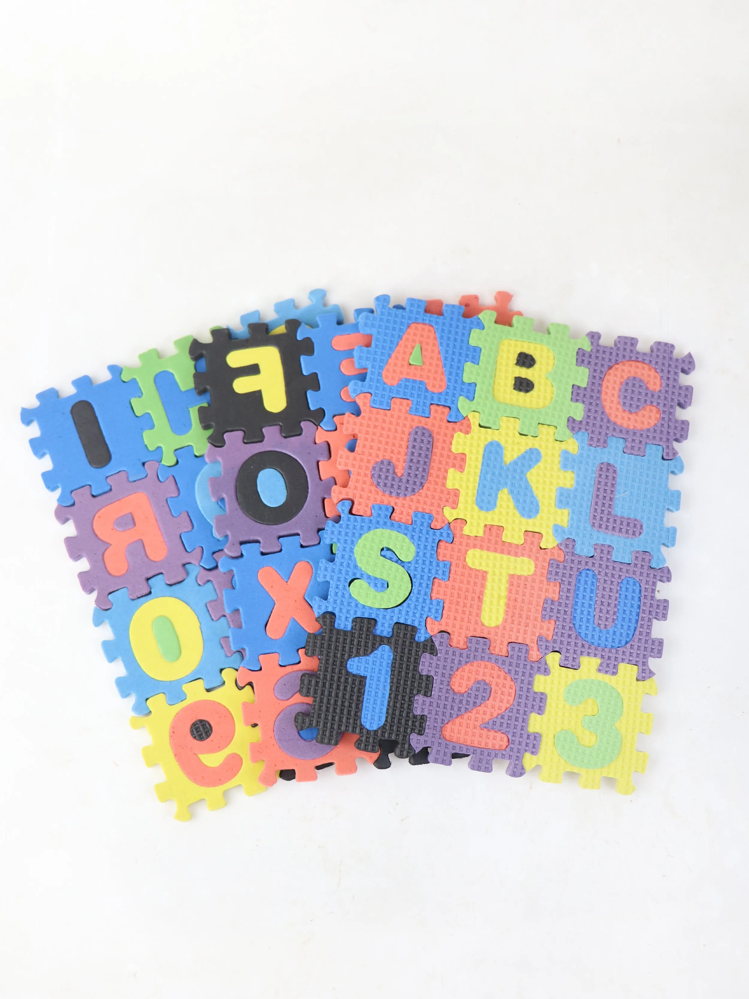 Alphabet Letters Numbers Puzzle Kids Foam Mat ABC & 123 Multicolor