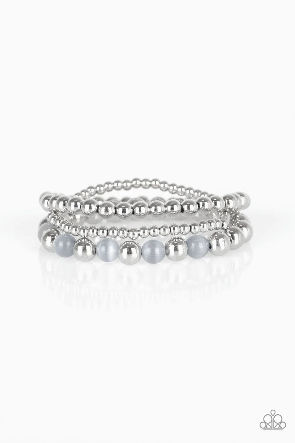 Always On The GLOW - Silver Paparazzi Bracelet