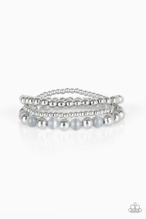 Always On The GLOW - Silver Paparazzi Bracelet