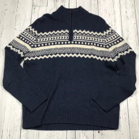 American eagle blue white patterned sweater - His XL