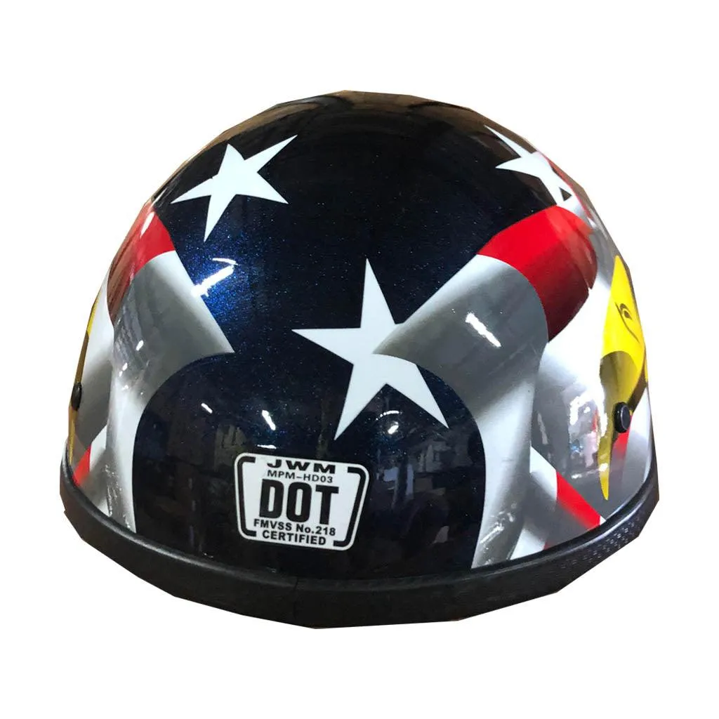 American Eagle Flag Patriotic Motorcycle Half Helmet