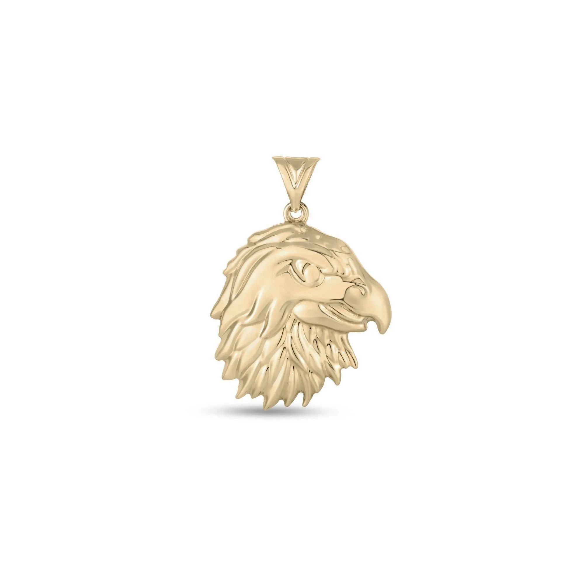 American Eagle Head Pendant (14K)