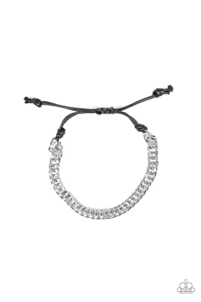 AWOL Men's Silver Chain Knot Bracelet - Paparazzi Accessories