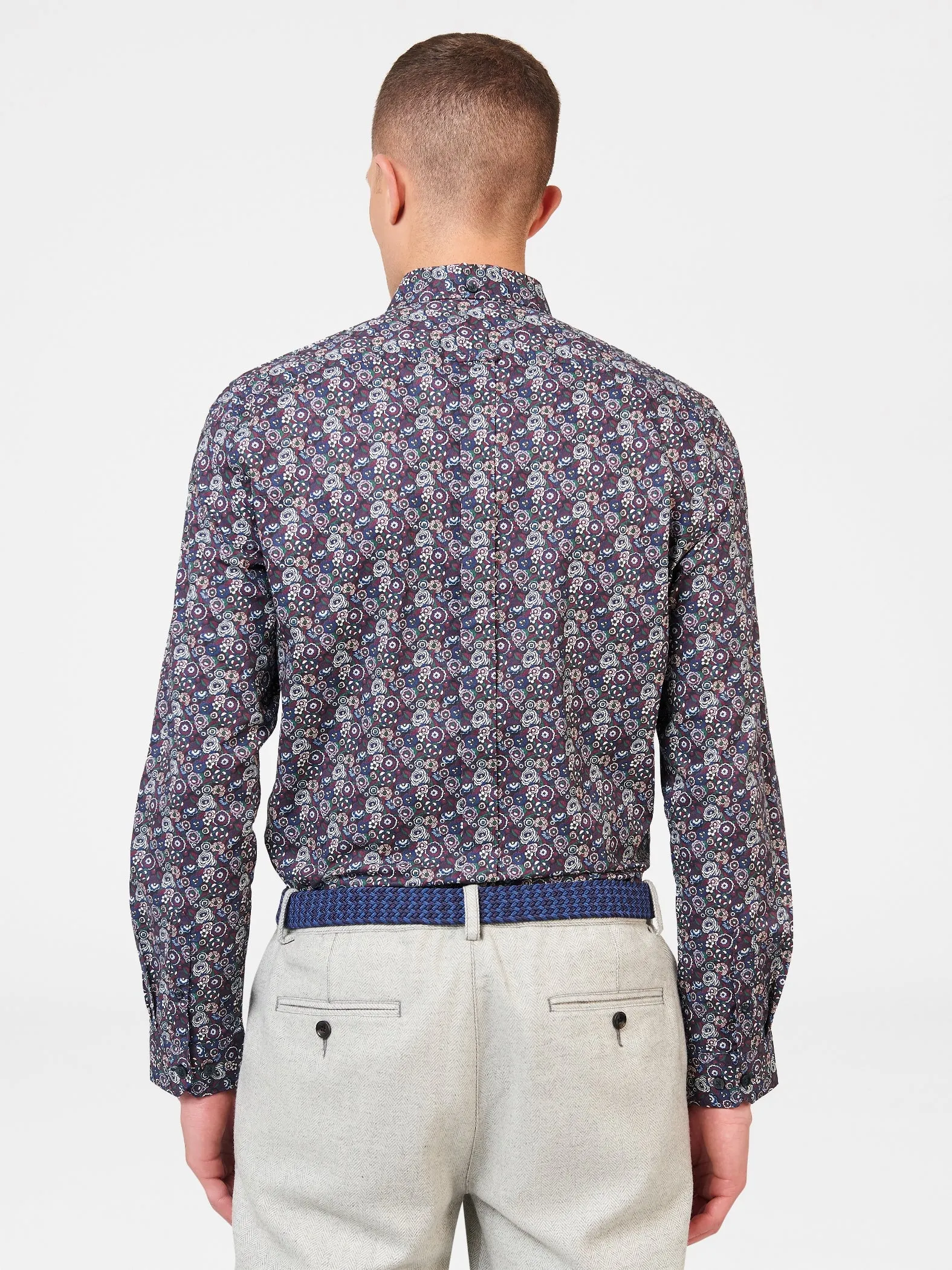 Ben Sherman Mens Winter Floral Printed Shirt