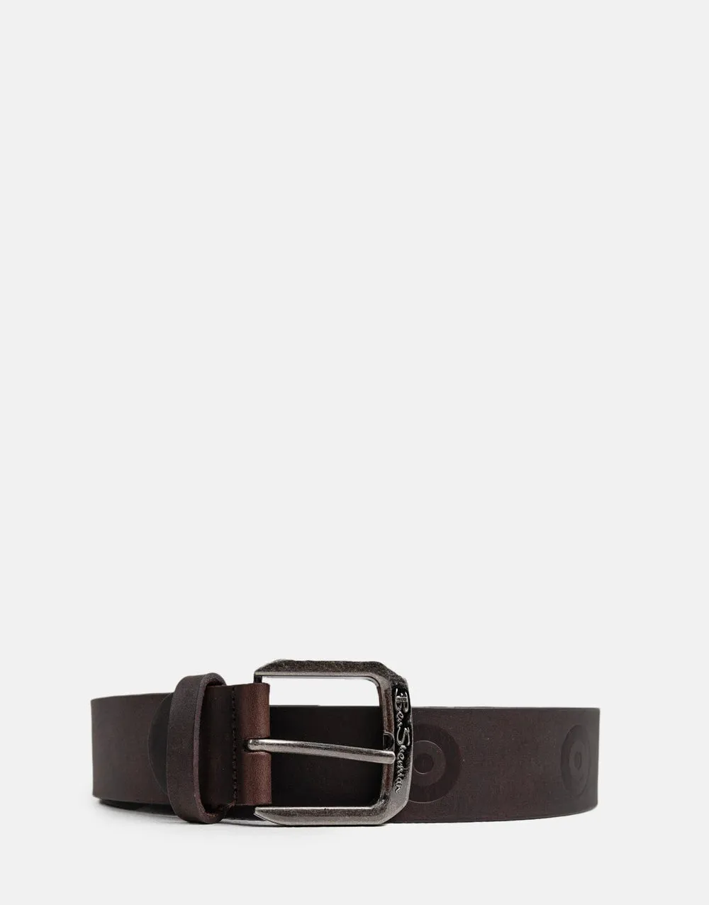 Bensherman Benb008 Target Emboss Leather Belt Brown