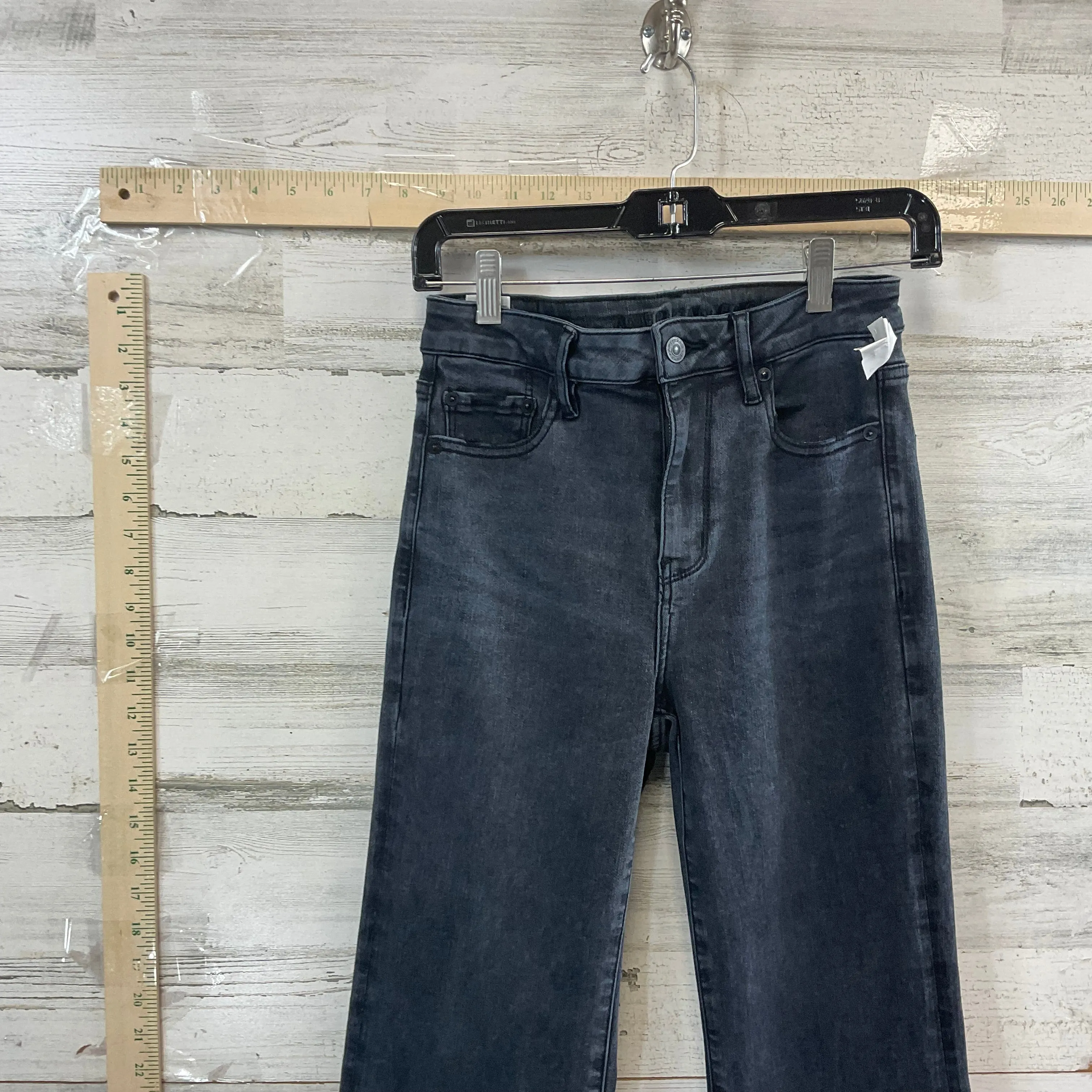 Black Denim Jeans Flared American Eagle, Size 4