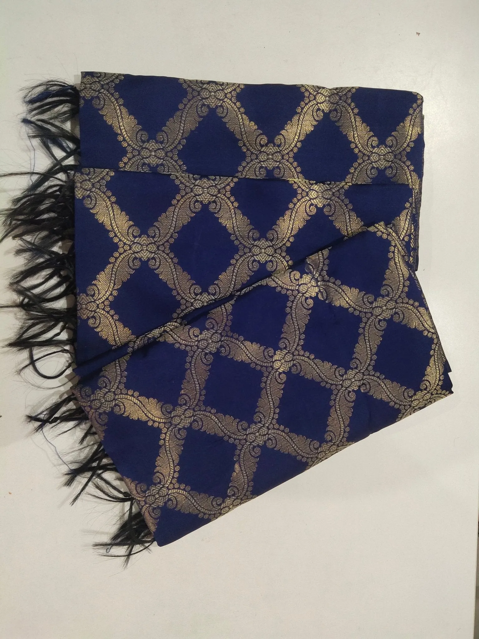 Blue Banarasi Dupatta