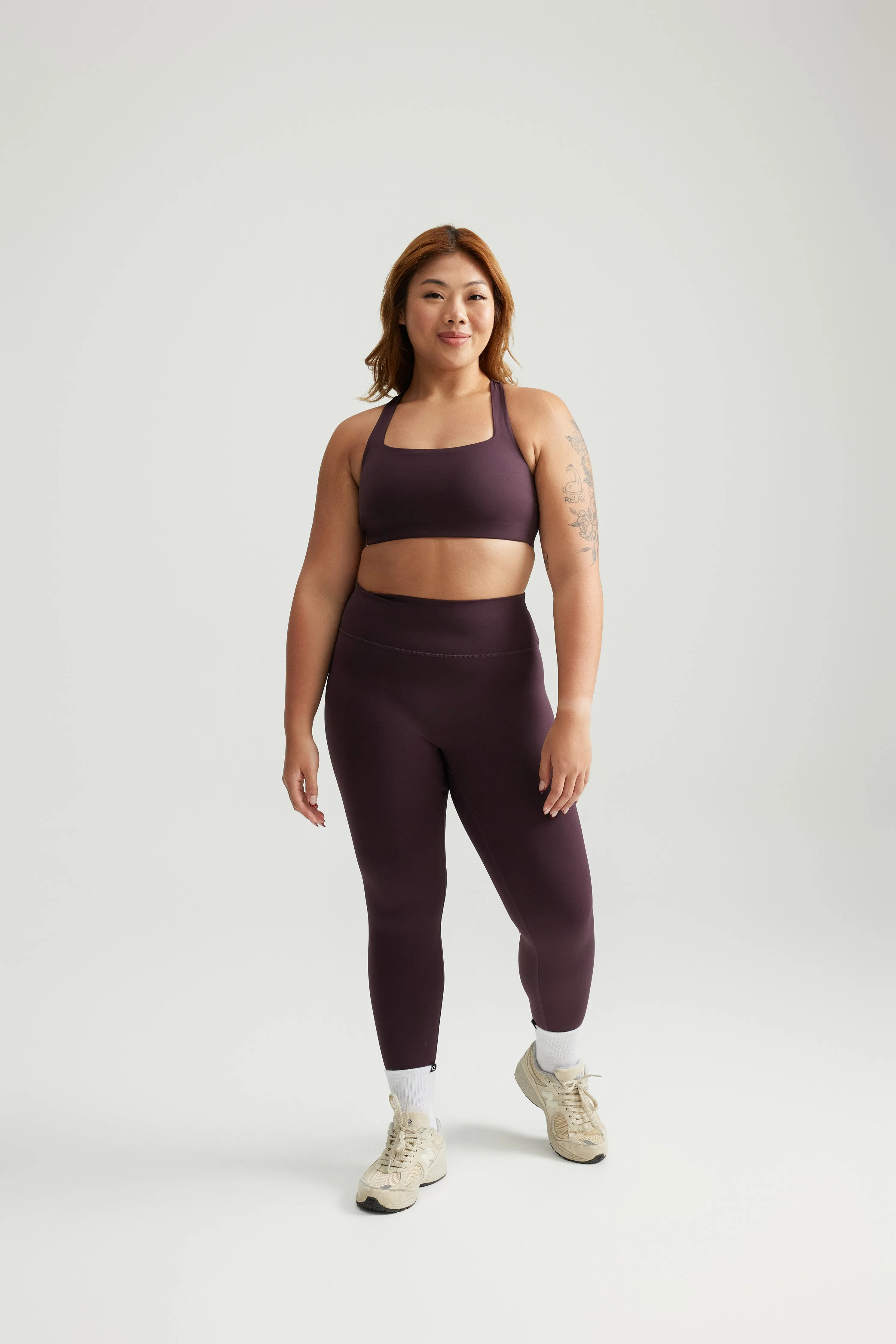 Boxy Bra in Grape