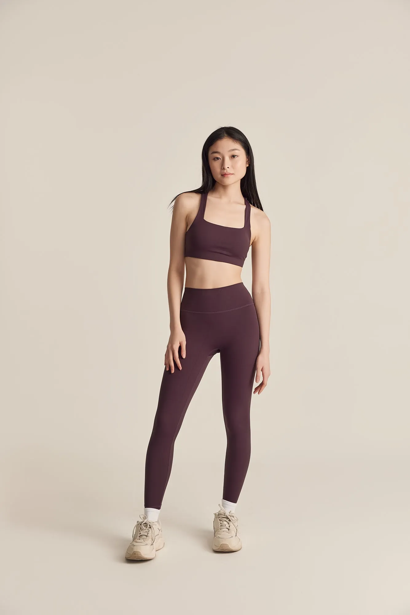 Boxy Bra in Grape