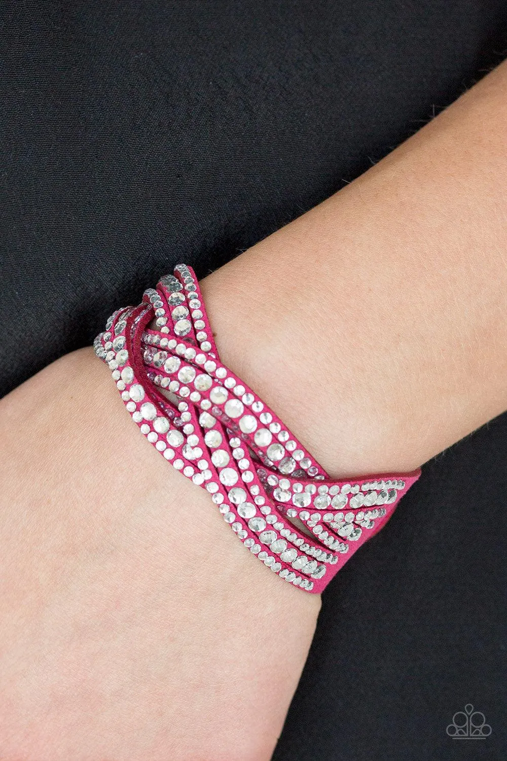 Bring on the Bling Pink Bracelet - Paparazzi Accessories