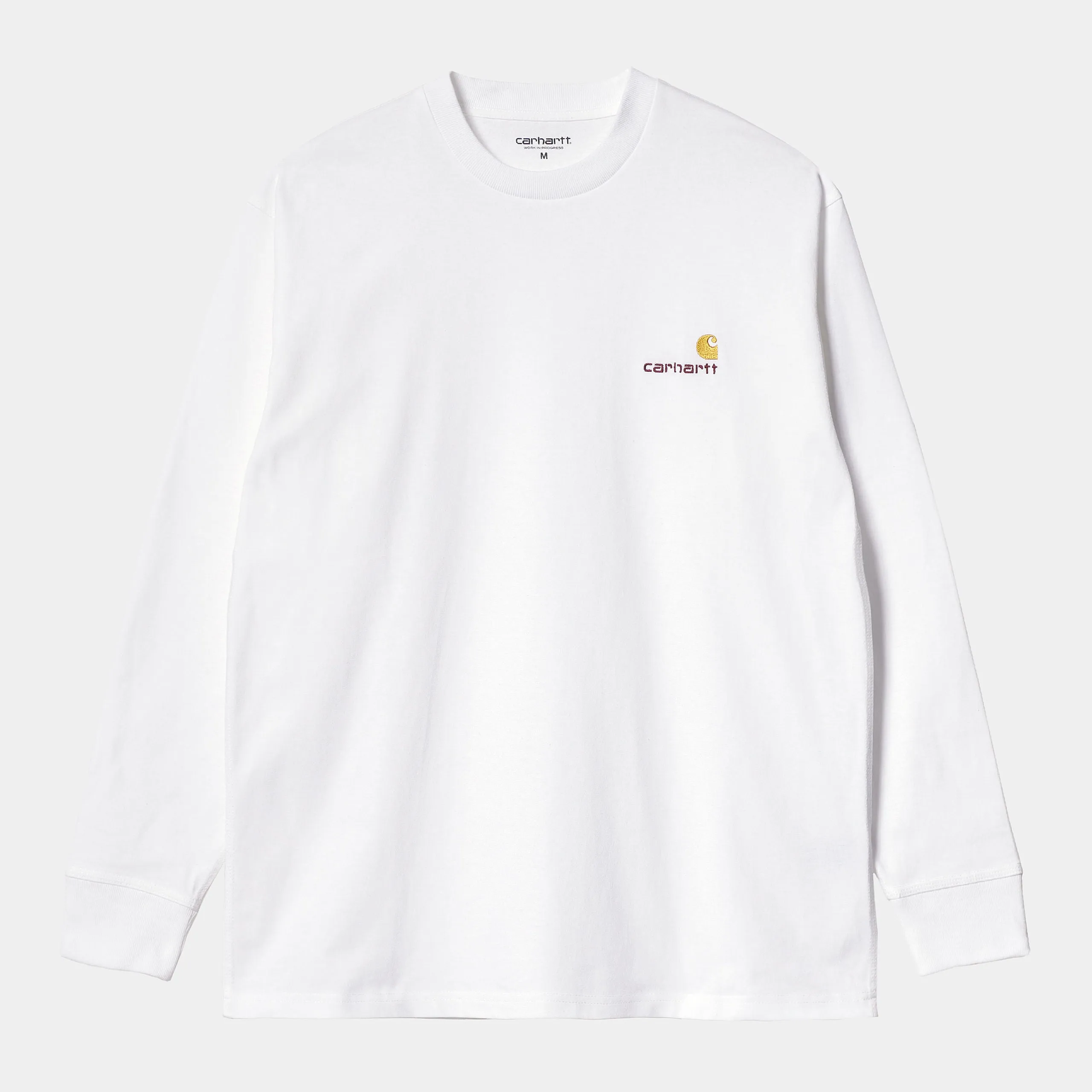 Carhartt L/S American Script T-Shirt White