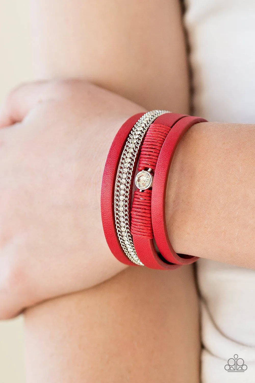 Catwalk Craze Red Urban Bracelet - Paparazzi Accessories