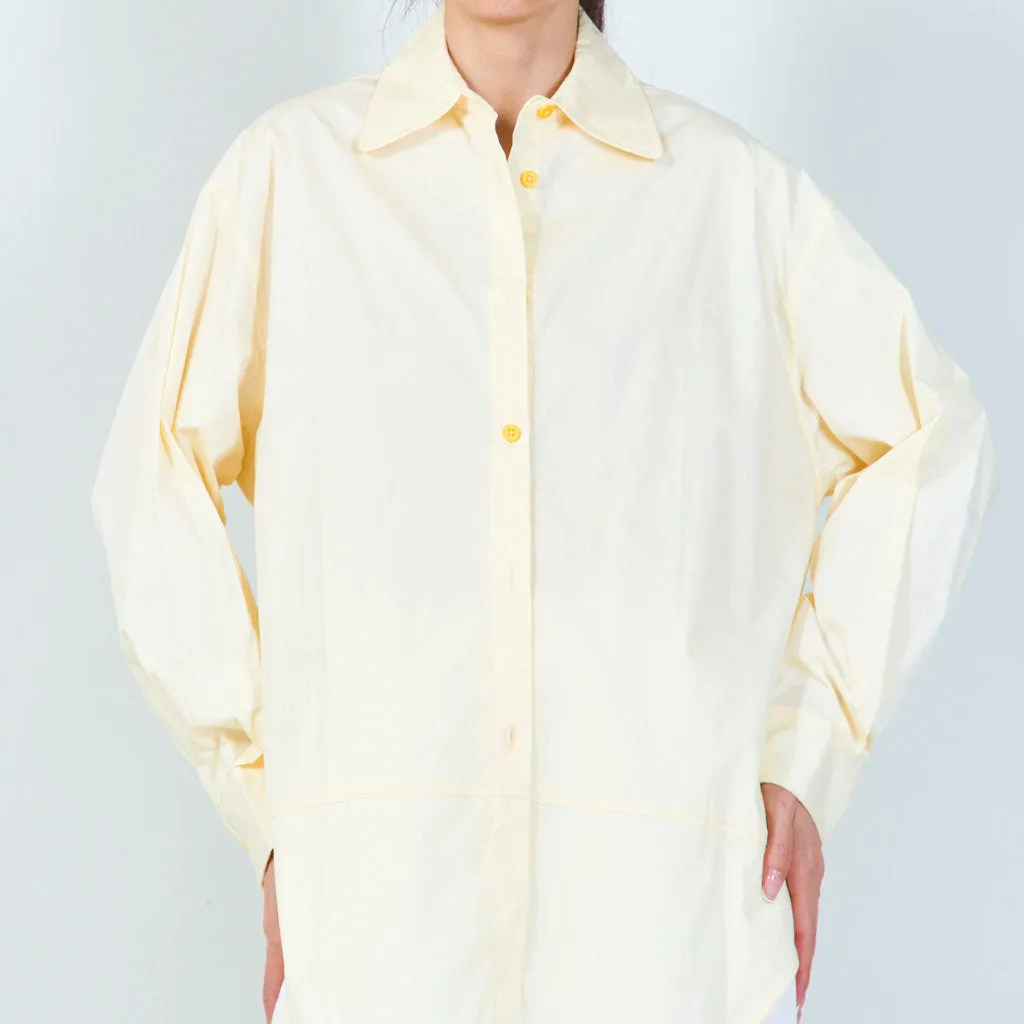 Classic button-down shirt with wide collar wholesale