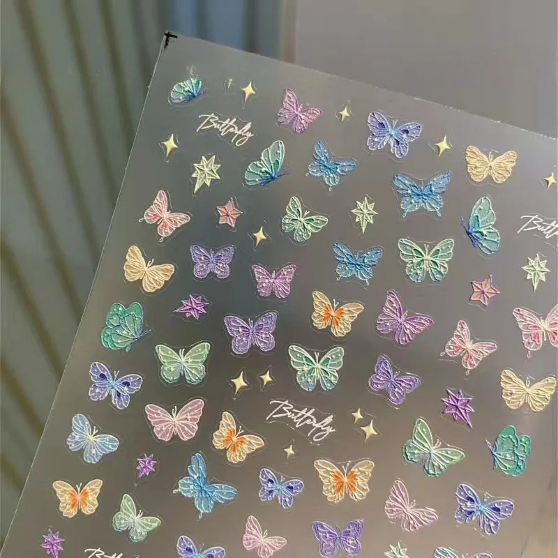 Colorful Butterfly Fairy Nail Sticker - Kimi