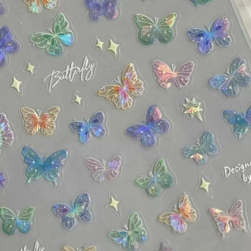 Colorful Butterfly Fairy Nail Sticker - Kimi