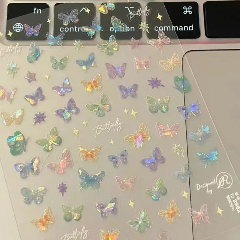 Colorful Butterfly Fairy Nail Sticker - Kimi