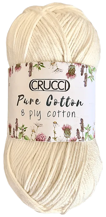 Crucci Pure Cotton 8ply 50g