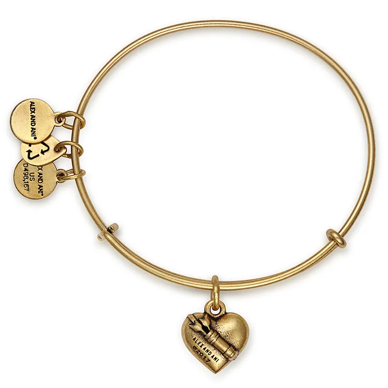 Cupid's Heart II Charm Bangle