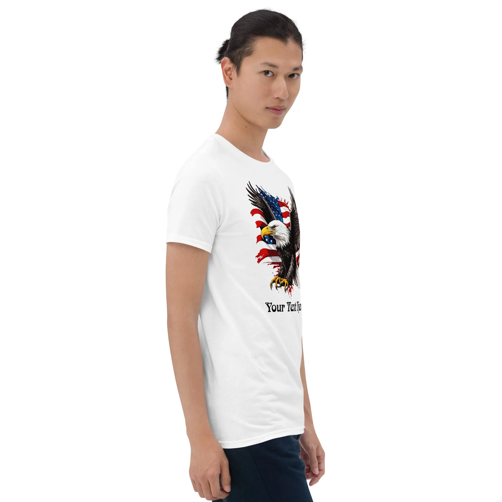 Customizable T Shirt With Eagle Graphic Design