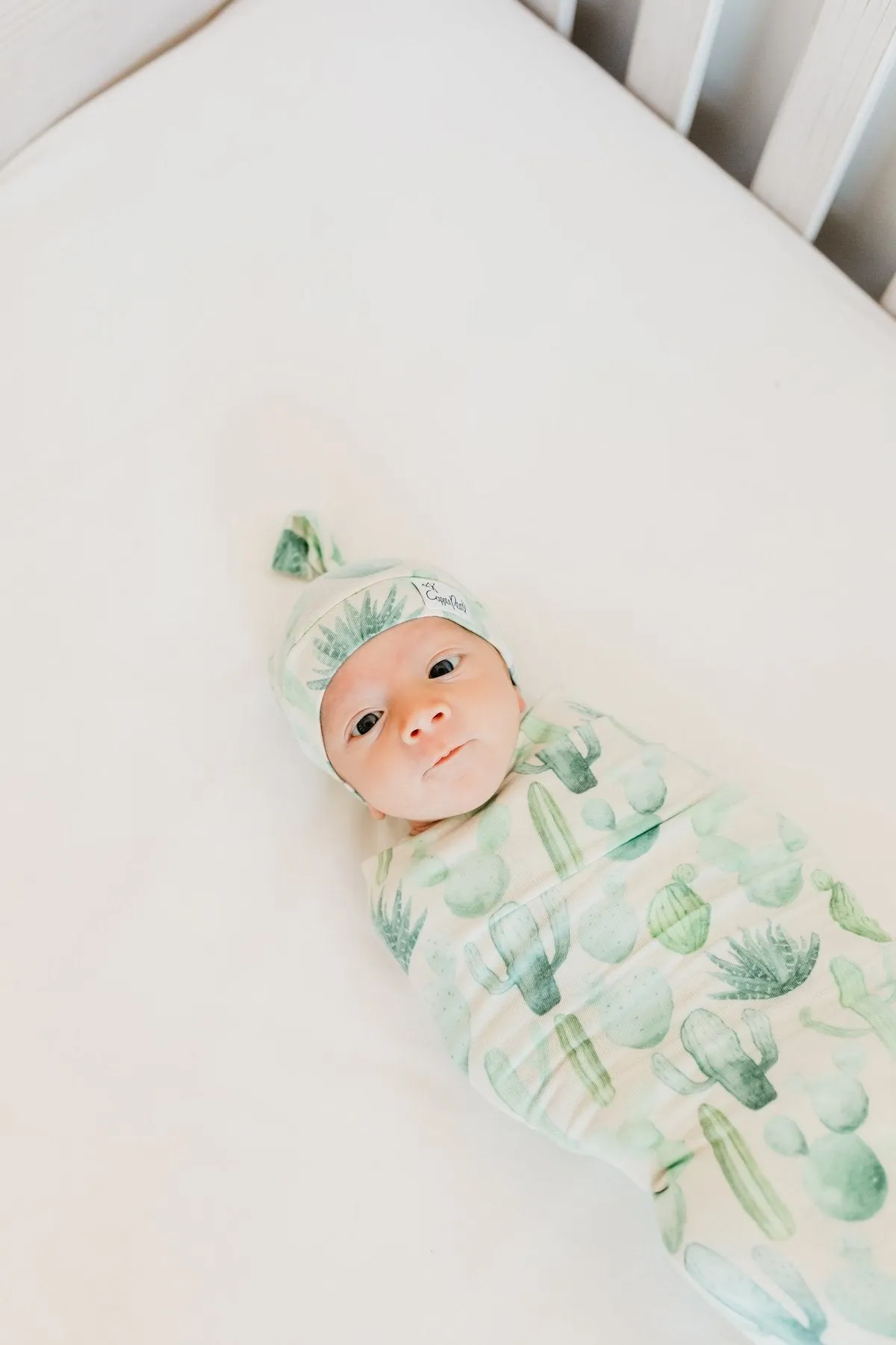 Desert Newborn Top Knot Hat