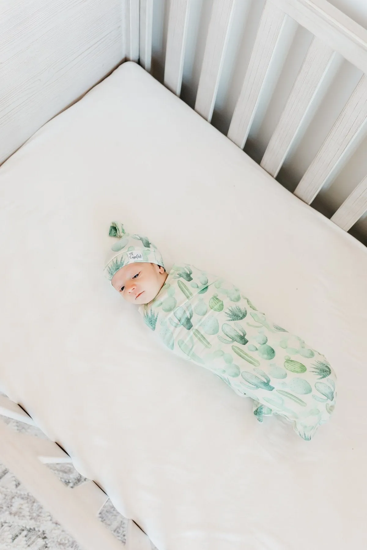 Desert Newborn Top Knot Hat