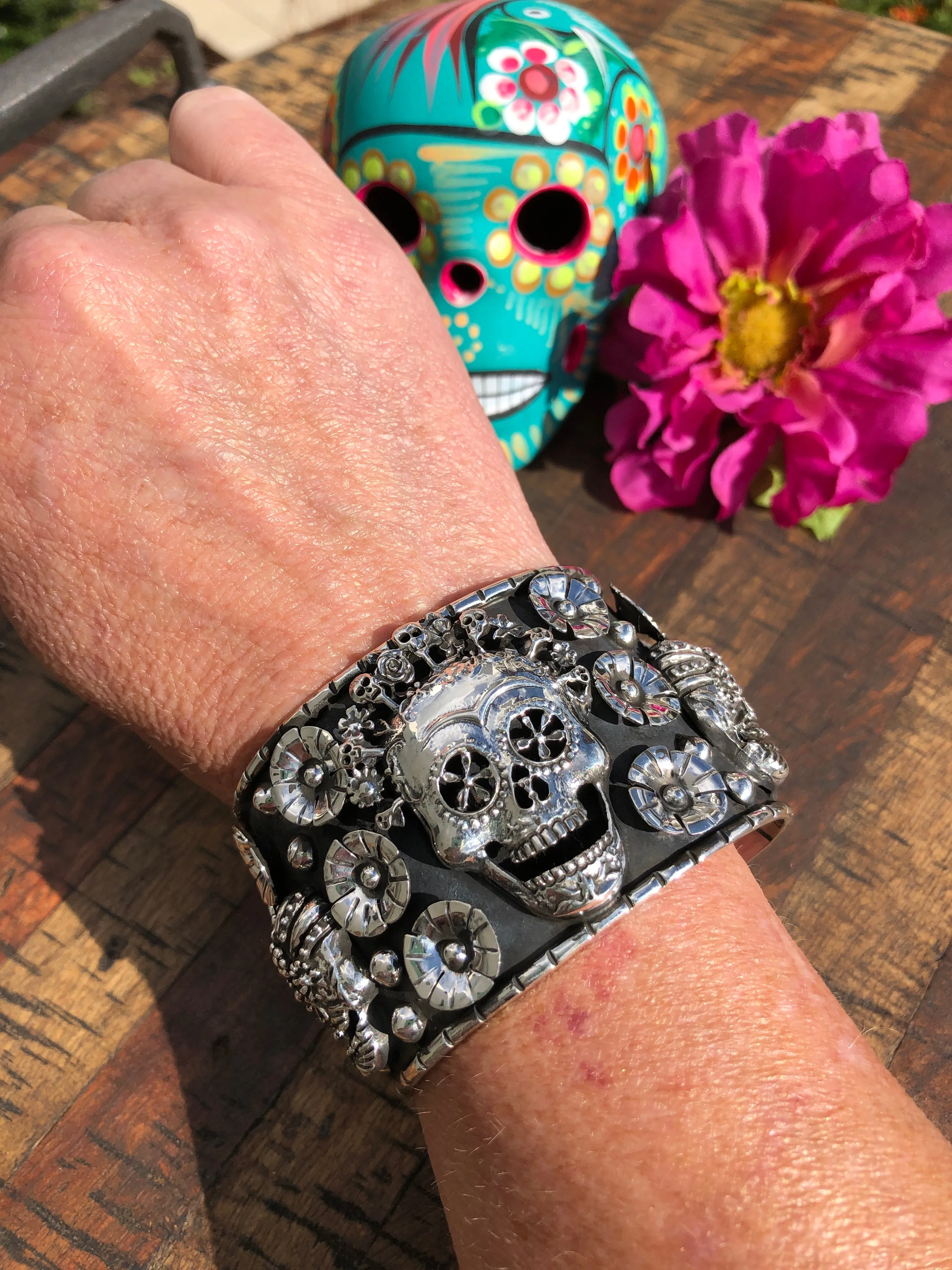 Dia De Los Muertos Cuff