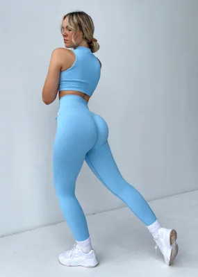 ELIXIR SCRUNCH BUTT LEGGINGS - BLUE HEAVEN