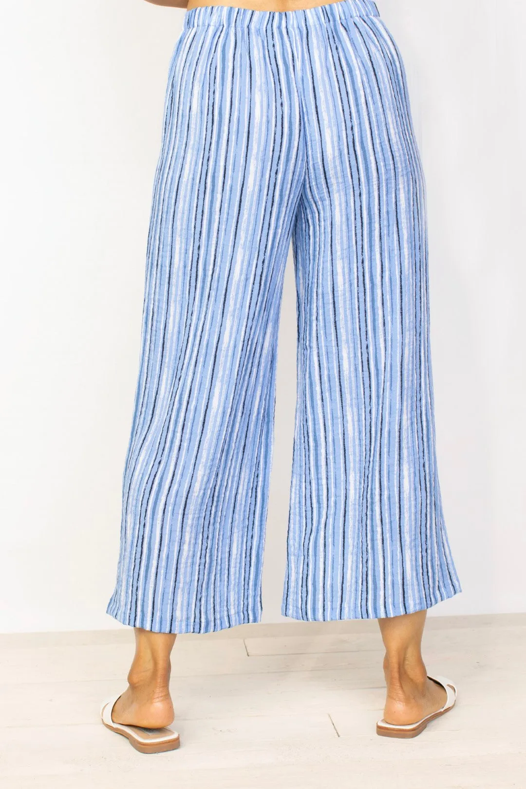 Express Travel Stripe Crop Pant