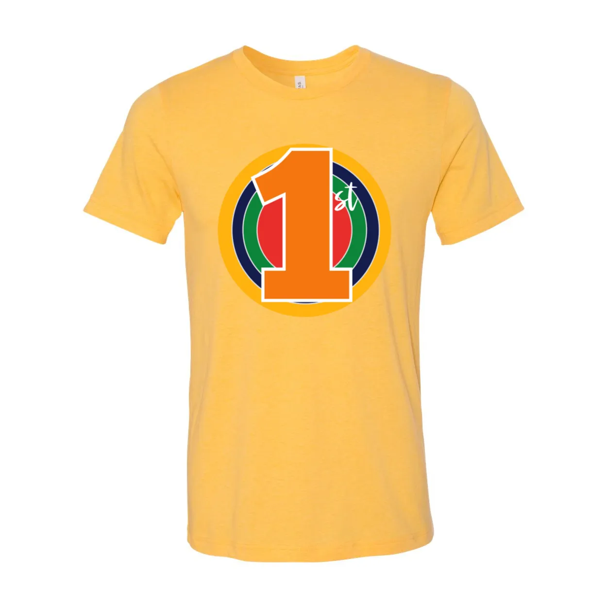 First Grade Primary Colors Circle Tee