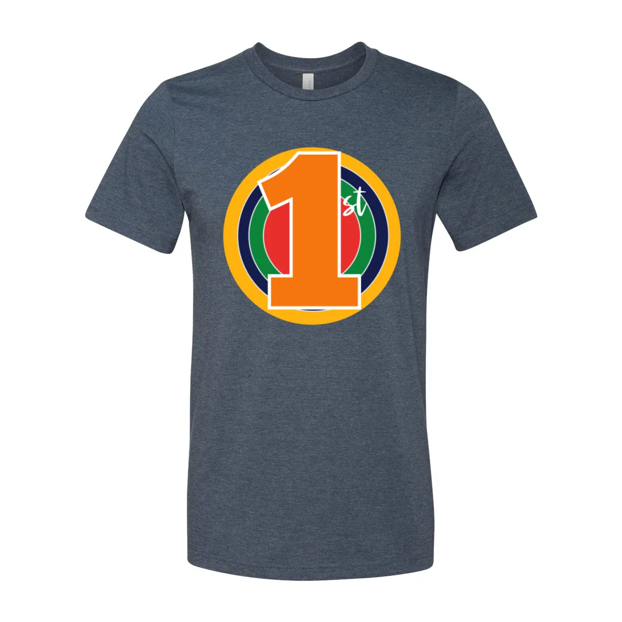 First Grade Primary Colors Circle Tee