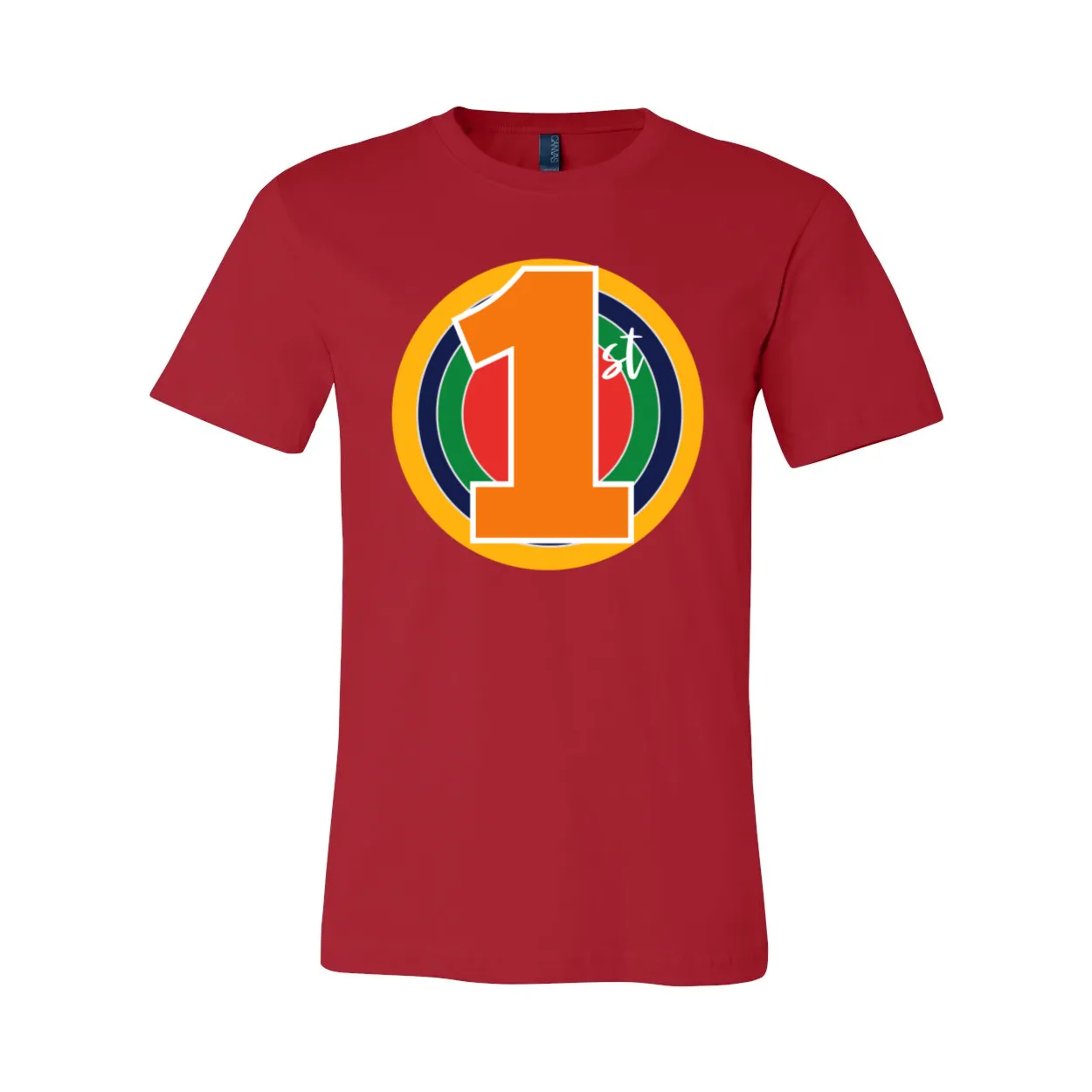 First Grade Primary Colors Circle Tee