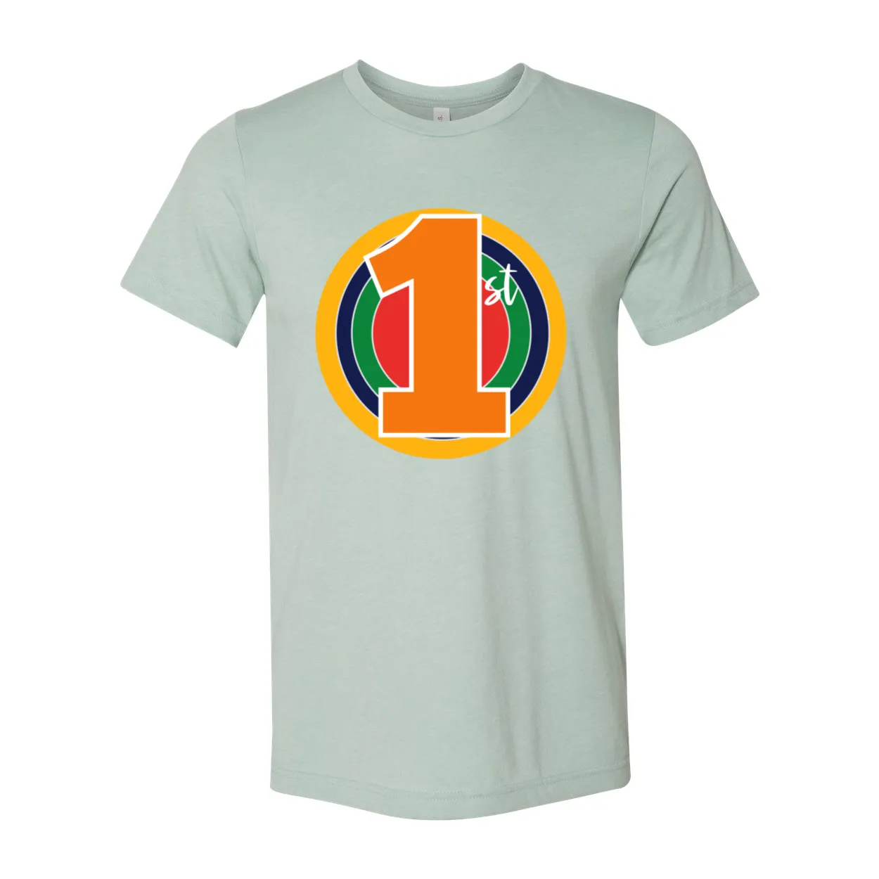 First Grade Primary Colors Circle Tee