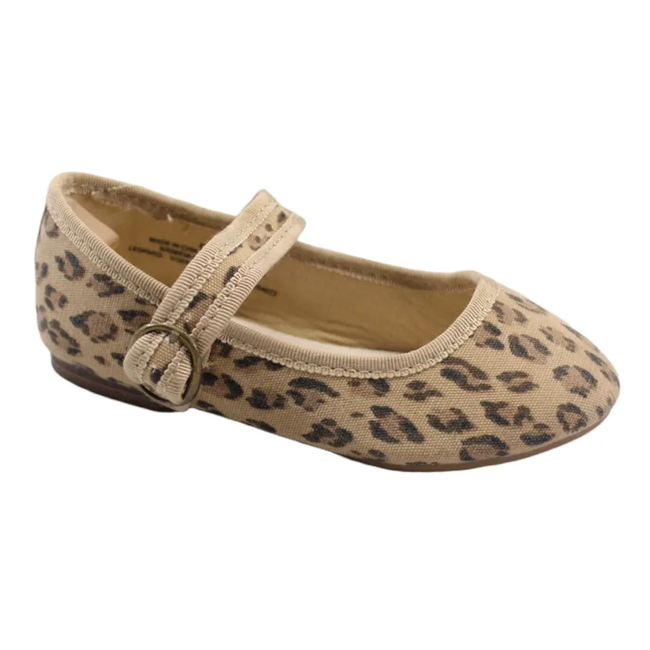 Gap Canvas Leopard Print Mary Janes