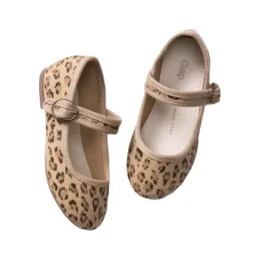 Gap Canvas Leopard Print Mary Janes