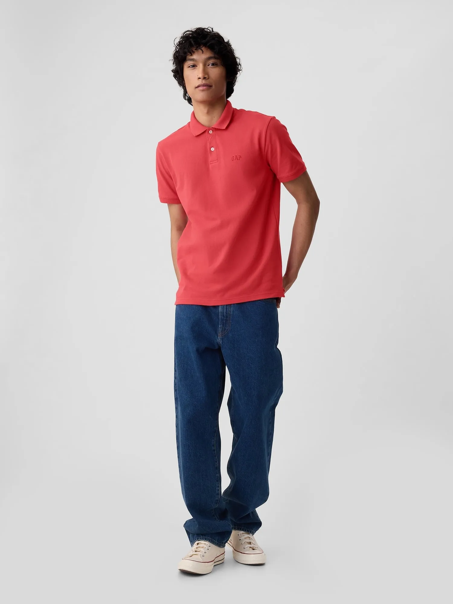 Gap Logo Pique Polo Shirt