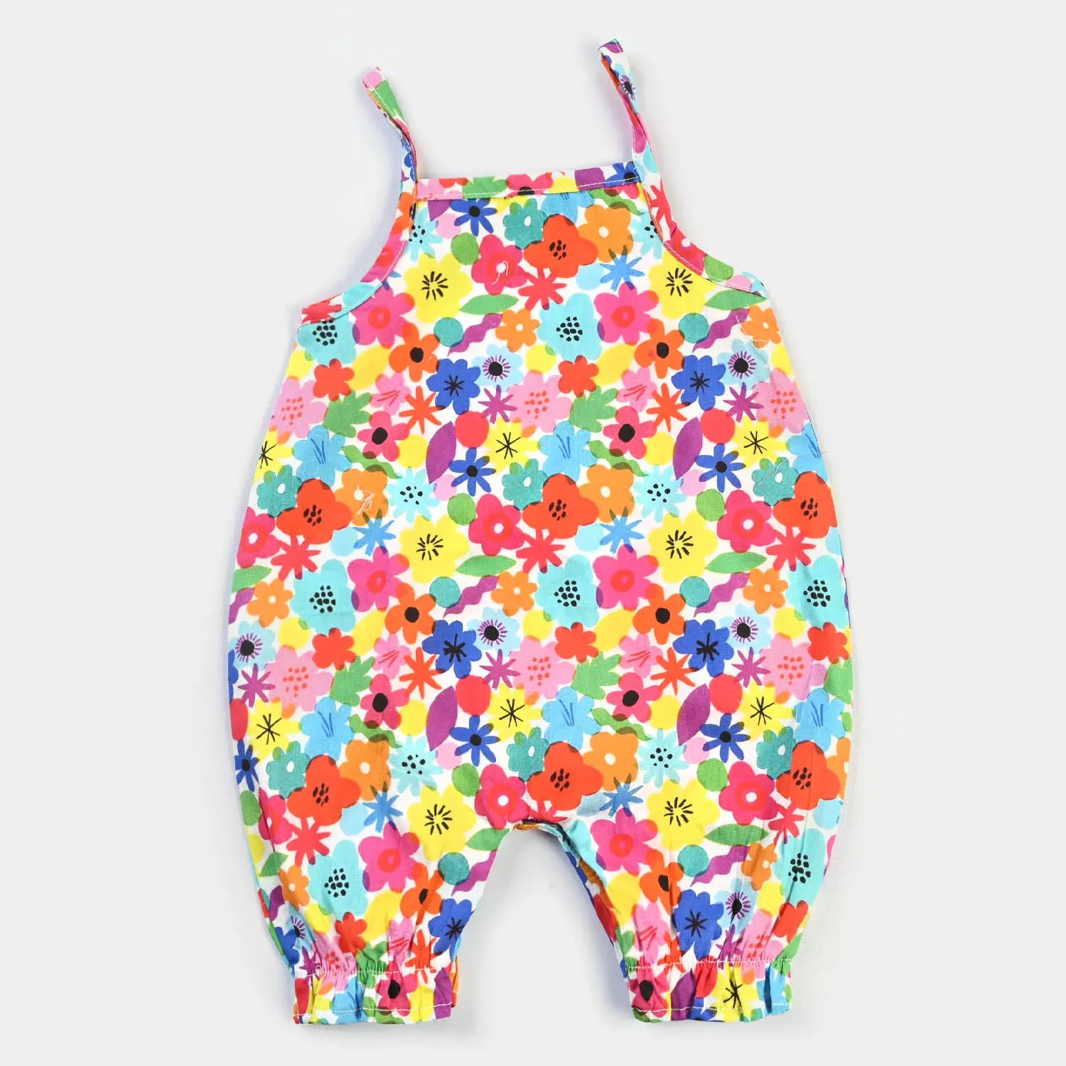 Infant Girls Cotton Romper Floral-Multi