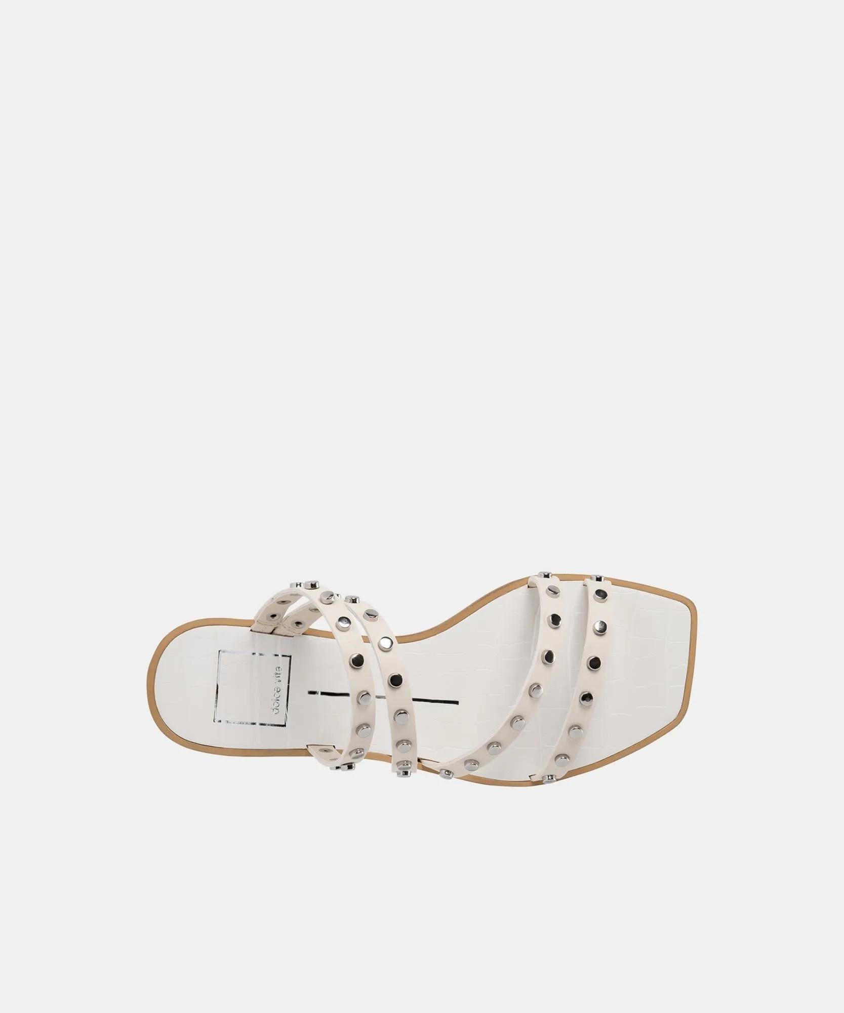 IZABEL WIDE STUDDED SANDALS OFF WHITE STELLA