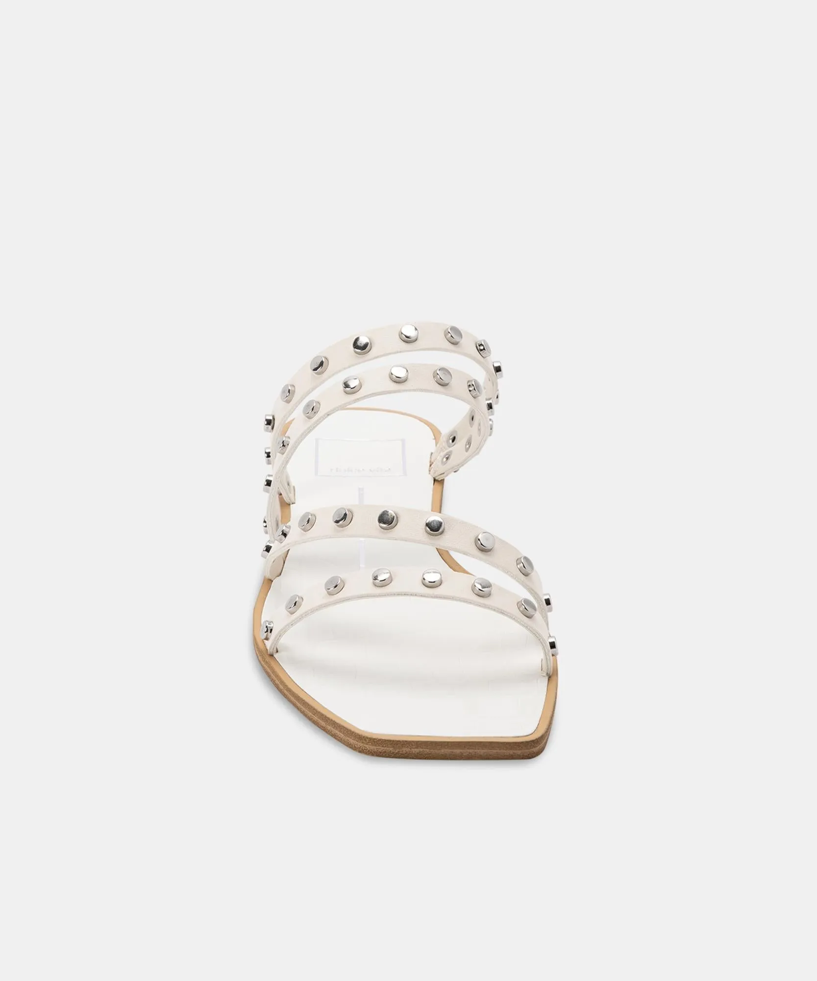 IZABEL WIDE STUDDED SANDALS OFF WHITE STELLA