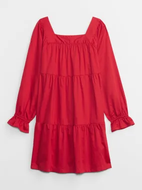 Kids Tiered Squareneck Dress