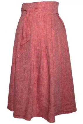 Layercake Linen Wrap Skirt