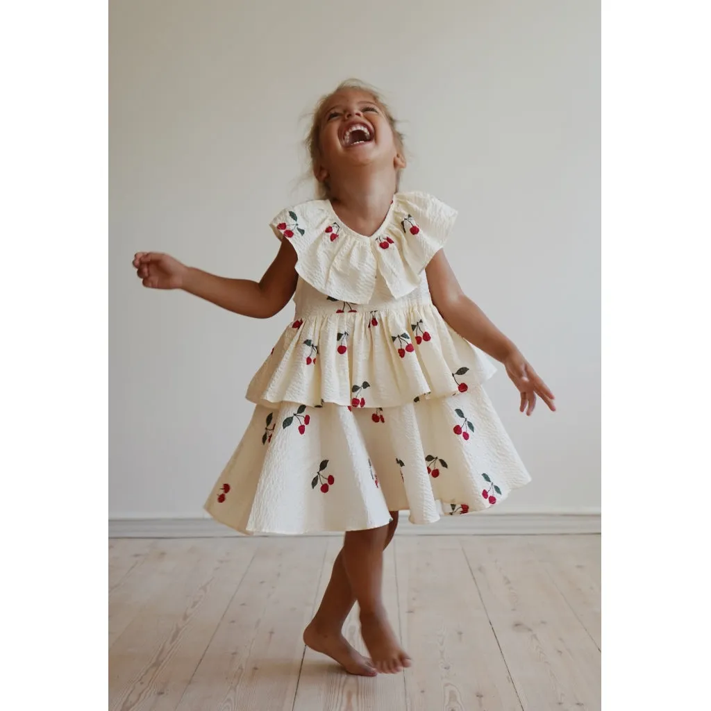 Lunella Dress - mon grand cherry