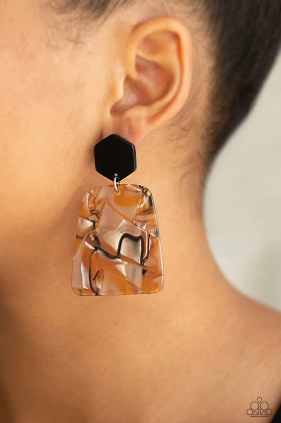 Majestic Mariner Brown-Earrings