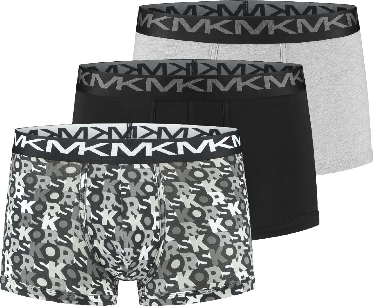 Michael Kors Mens Stylish SF Fashion 3-Pack Trunk Underwear