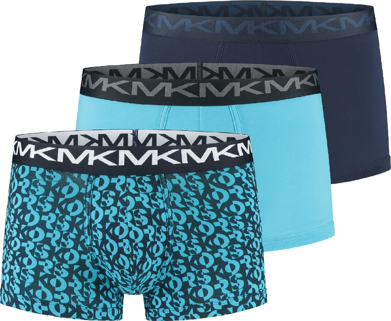 Michael Kors Mens Stylish SF Fashion 3-Pack Trunk Underwear