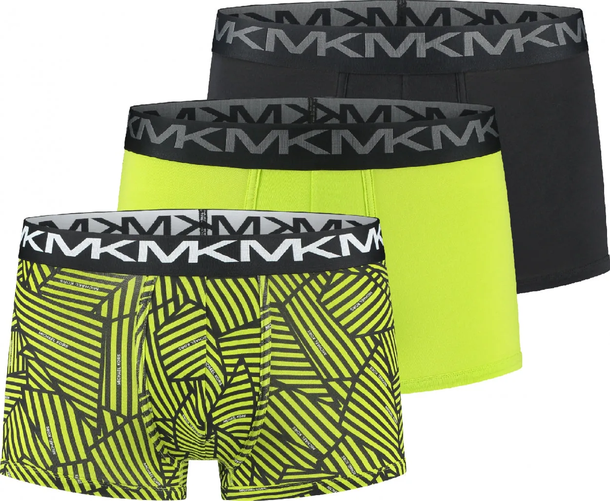 Michael Kors Mens Stylish SF Fashion 3-Pack Trunk Underwear