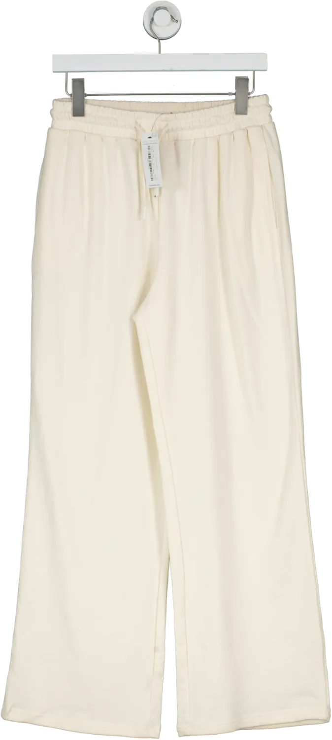 New Look Cream Wide Leg Joggers UK 10