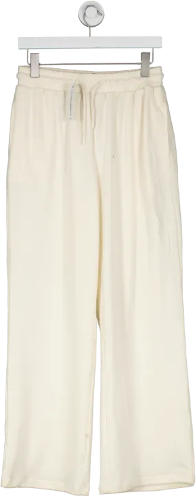 New Look Cream Wide Leg Joggers UK 10