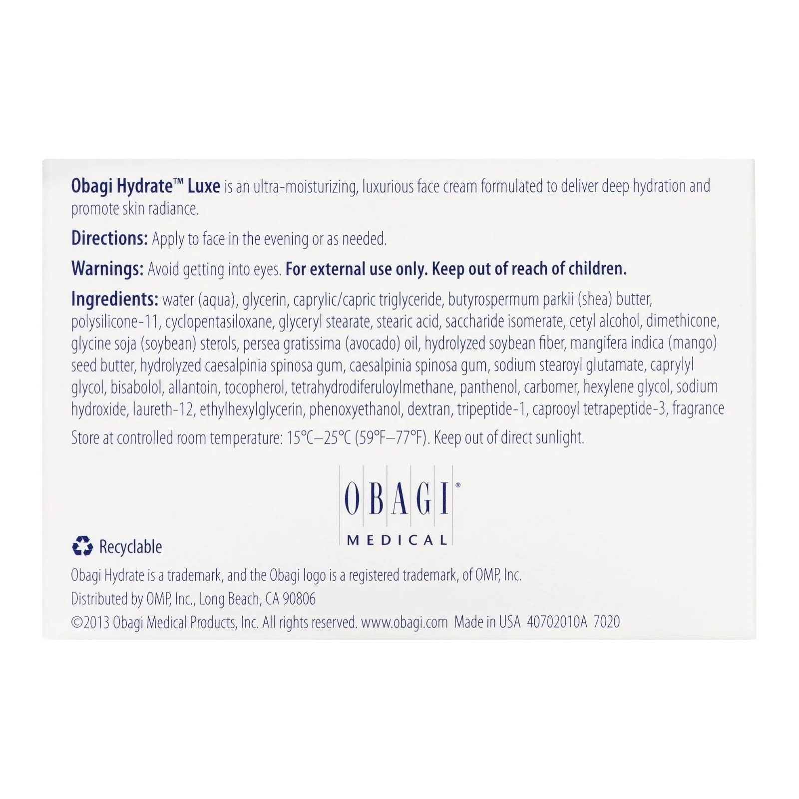 Obagi | Hydrate LUXE 48g